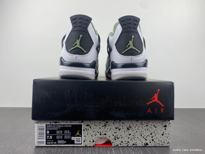 Rep Husky Seafoam Air 4 Jordan AQ9129-103 WMNS 0708